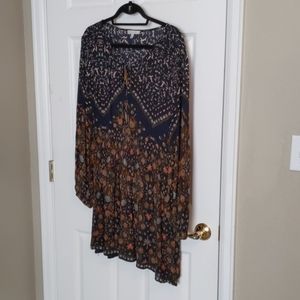 Earth Toned Patterned Dress